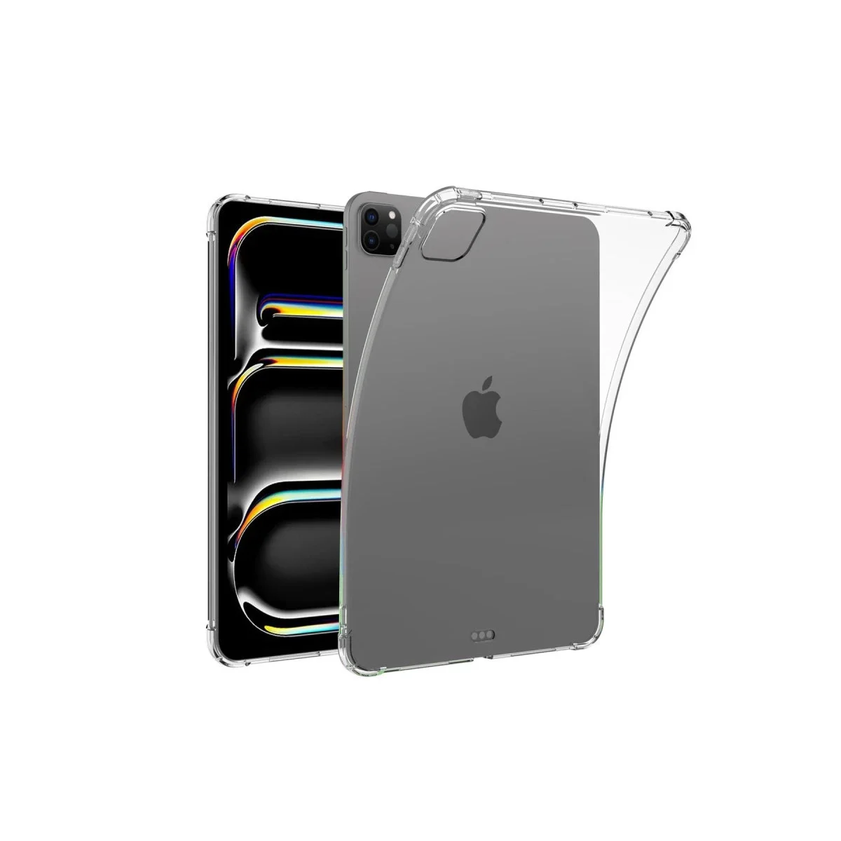 Apple iPad Pro 11 (2024) Kılıf Anti Shock Tablet Silikon - Şeffaf görsel 3
