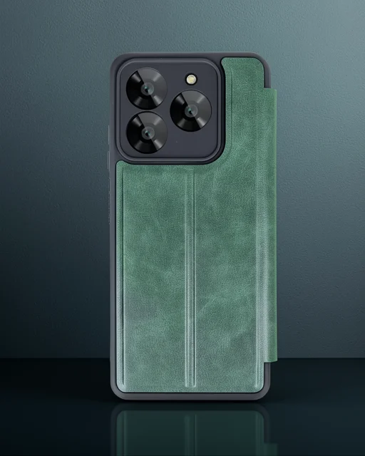 General Mobile Era 30 Kılıf Flip Cover - Koyu Yeşil