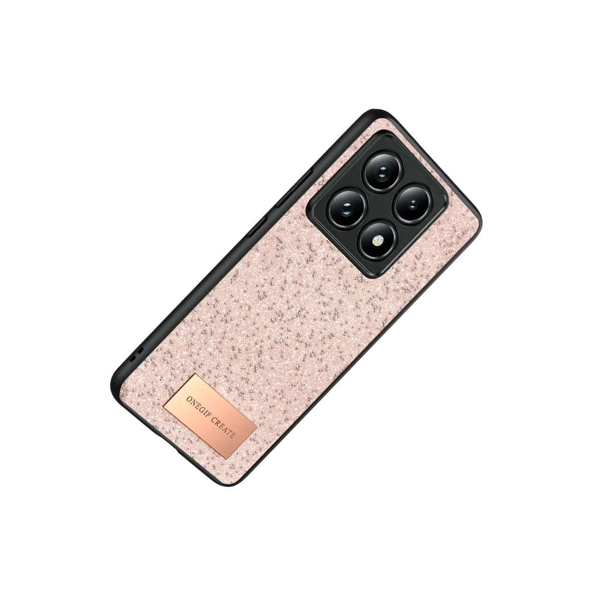 Onegif Xiaomi Mi 14T Pro Bright Simli Kapak - Pembe görsel 3