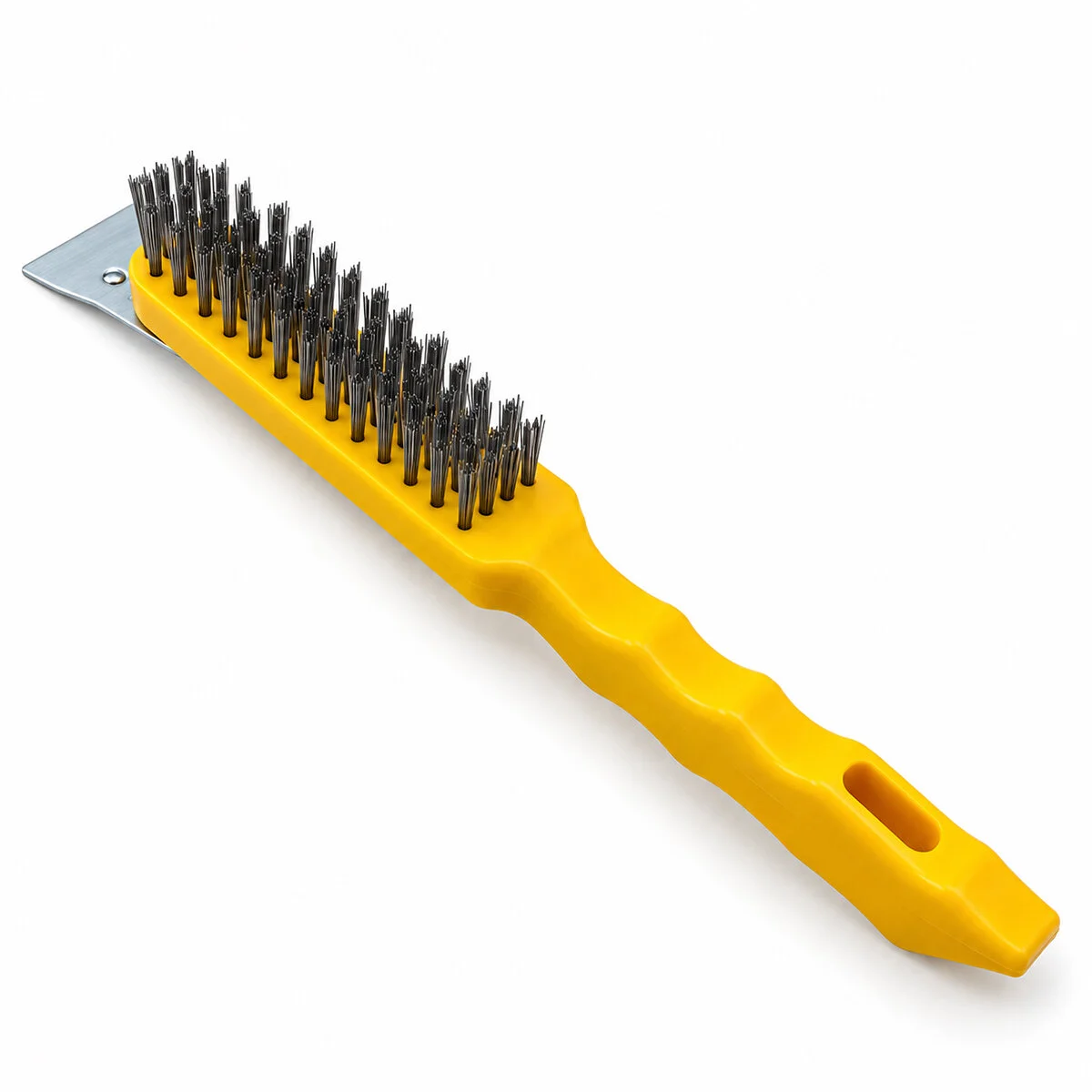 12 Adet 2IN1 Çelik Tel Fırça - Metal Kazıma Spatula 270MM görsel 2
