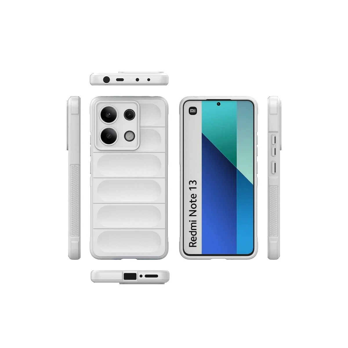 Xiao Red Note 13 4g Kılıf Optimum Silikon - Krem görsel 2