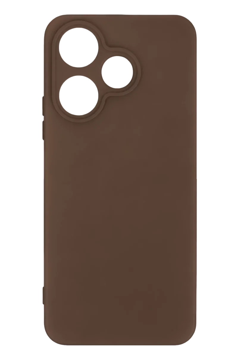 Xiao Red 13 4G Kılıf First Silikon - Kahverengi görsel 2