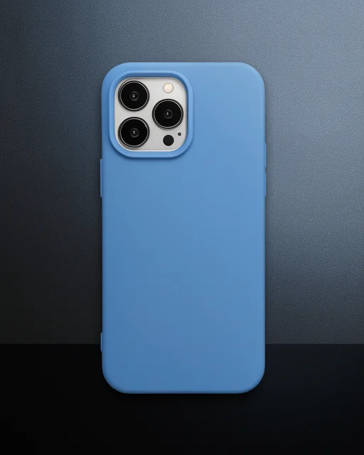 Apple İphone 14 Pro Kılıf Nano İçi Kadife Silikon - Mavi