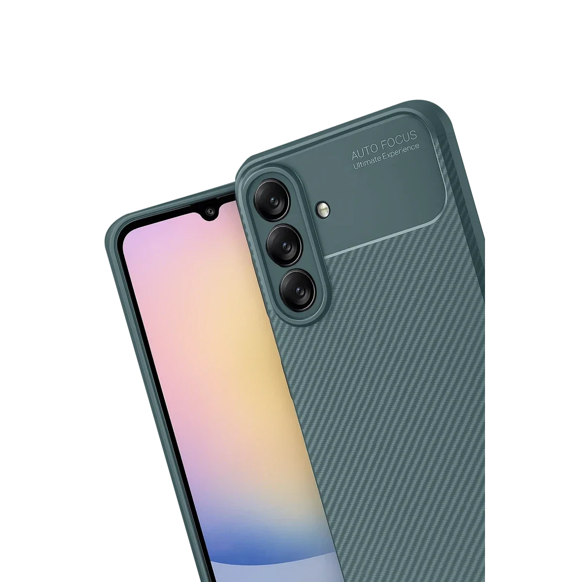 Samsung Galaxy A17 5G Auto Focus Karbon Kapak - Koyu Yeşil görsel 3