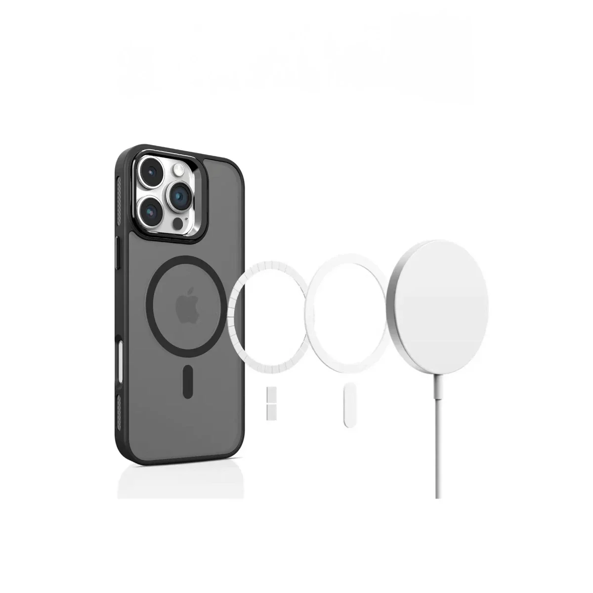 Joko Apple iPhone 16 Flet Lens Magsafe Kapak - Siyah görsel 5