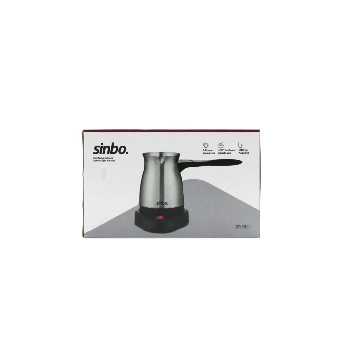 Elektrikli Çelik Cezve - Türk Kahvesi 500 ml (6 Fincan) 600W 360° Kablosuz görsel 4