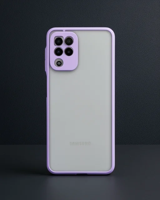 Samsung Galaxy A22 Kılıf Montreal Silikon Kapak - Mor