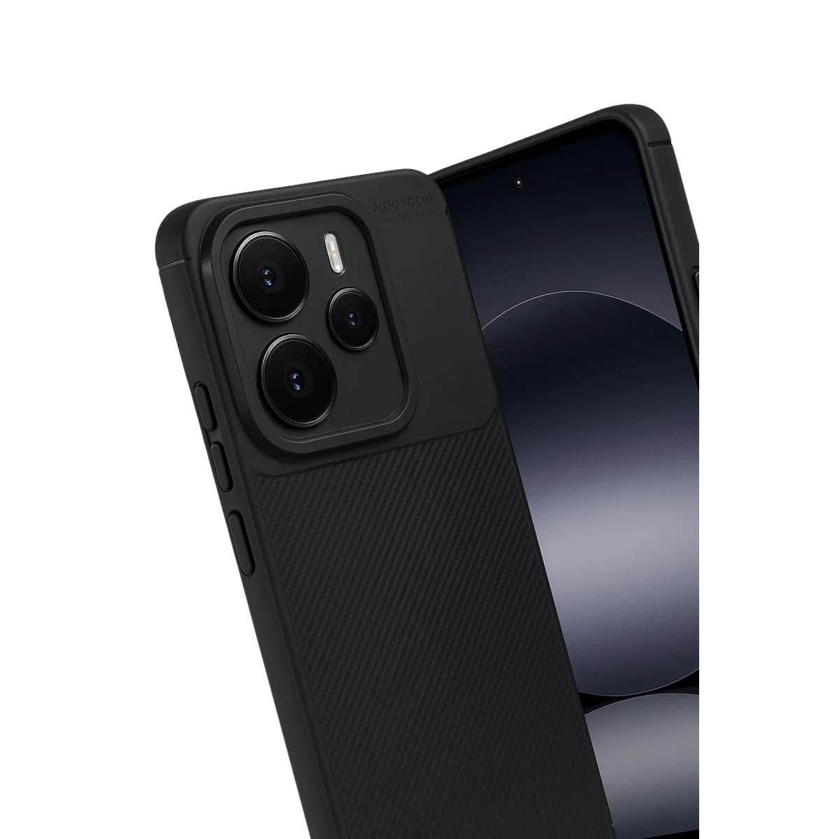 Xiaomi Note 14 5G Auto Focus Karbon Kapak - Siyah görsel 5
