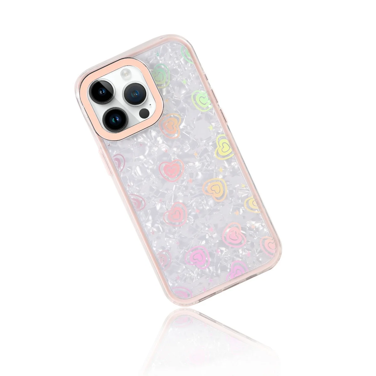 Apple İphone 14 Pro Max Lumi Desenli Kapak - Pembe görsel 4