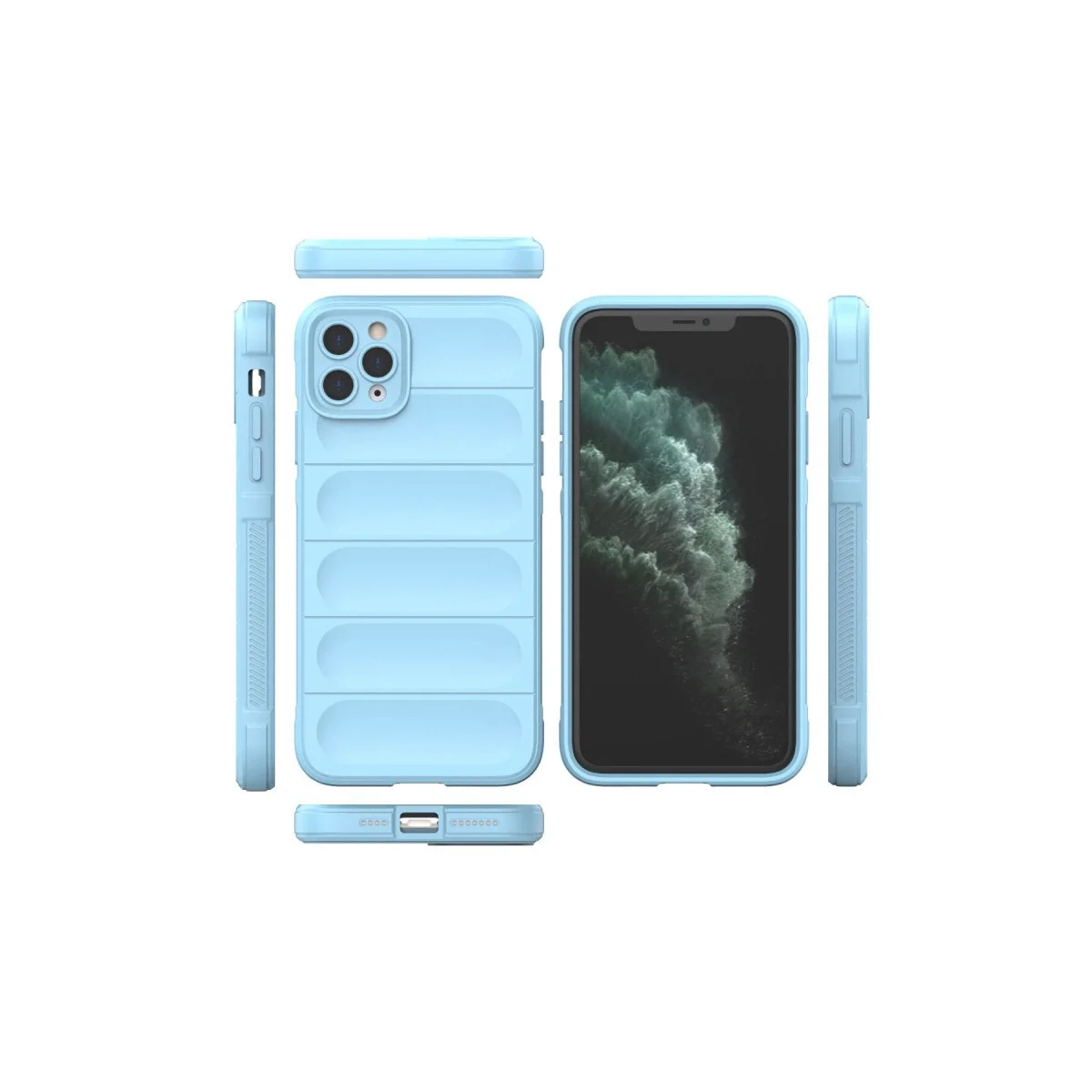 Apple İphone 11 Pro Max Kılıf Optimum Silikon - Sky Blue görsel 3