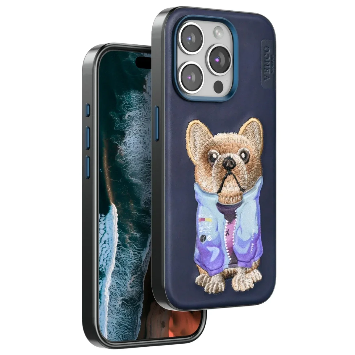 Venco Apple iPhone 15 Pro Max Cute Desenli Kapak - Lacivert görsel 2