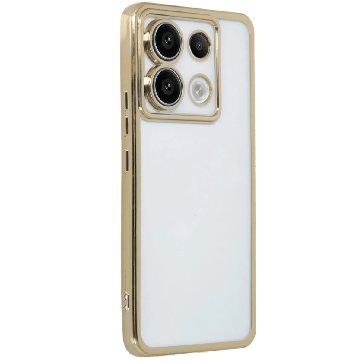 Xiaomi Redmi Note 13 Pro 5g Kılıf Razer Lensli Silikon - Gold görsel 2