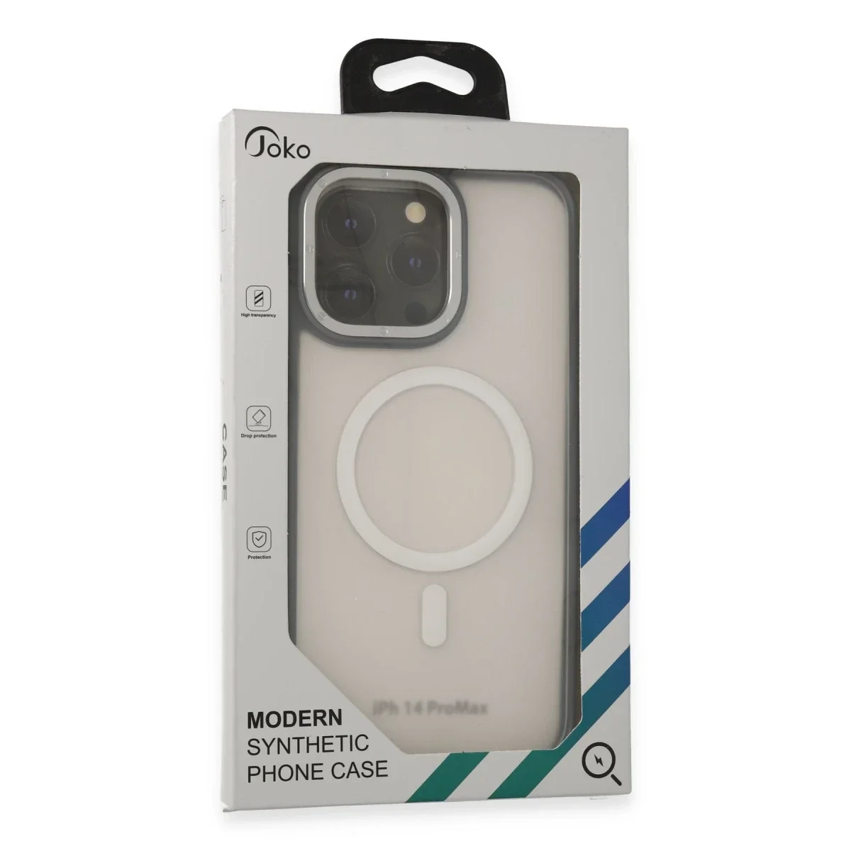 Joko Apple iPhone 14 Pro Max Kılıf Rocky Magsafe Kapak - Siyah-Sarı görsel 5