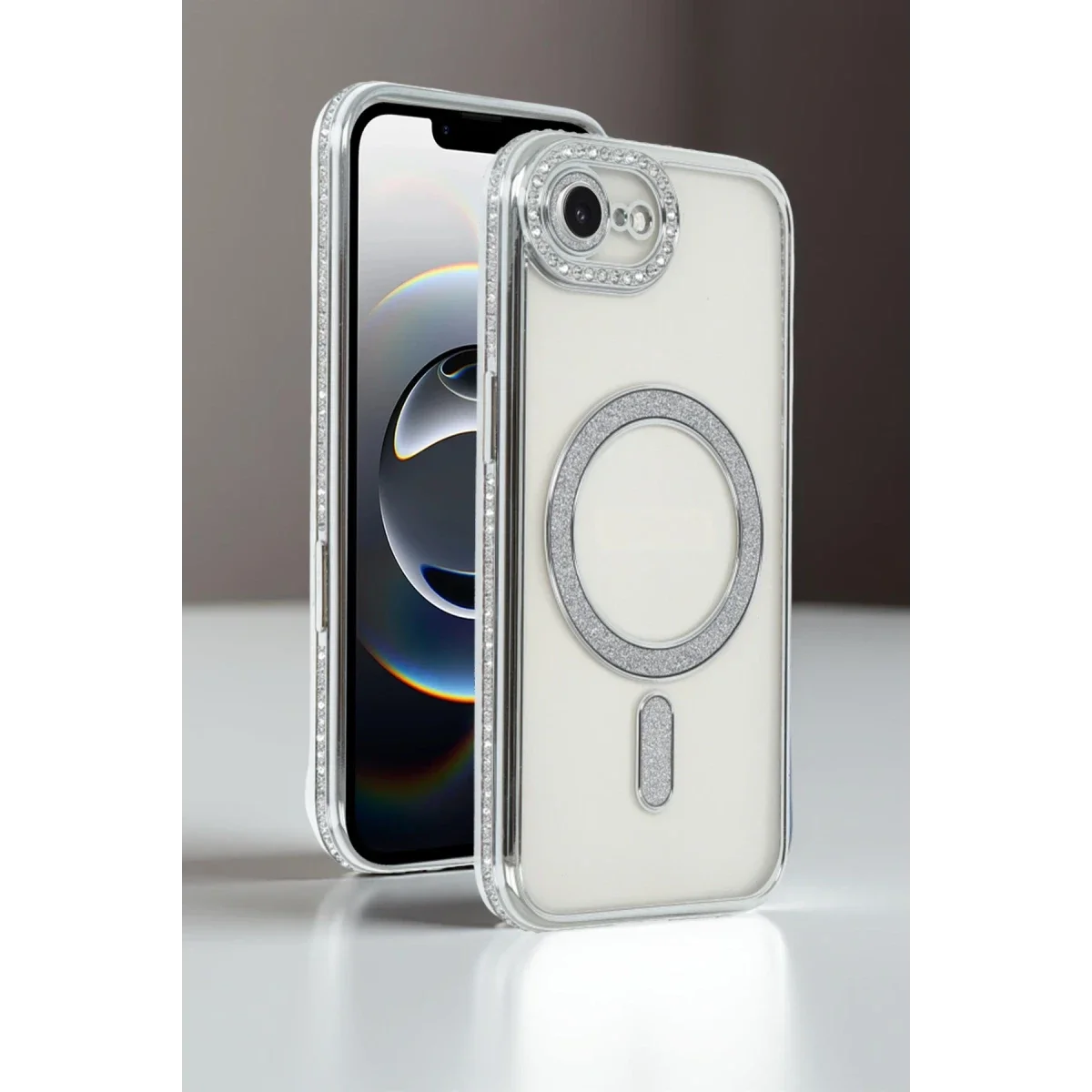 Apple iPhone 16E Joke Simli Magneticsafe Kılıf - Siyah görsel 2