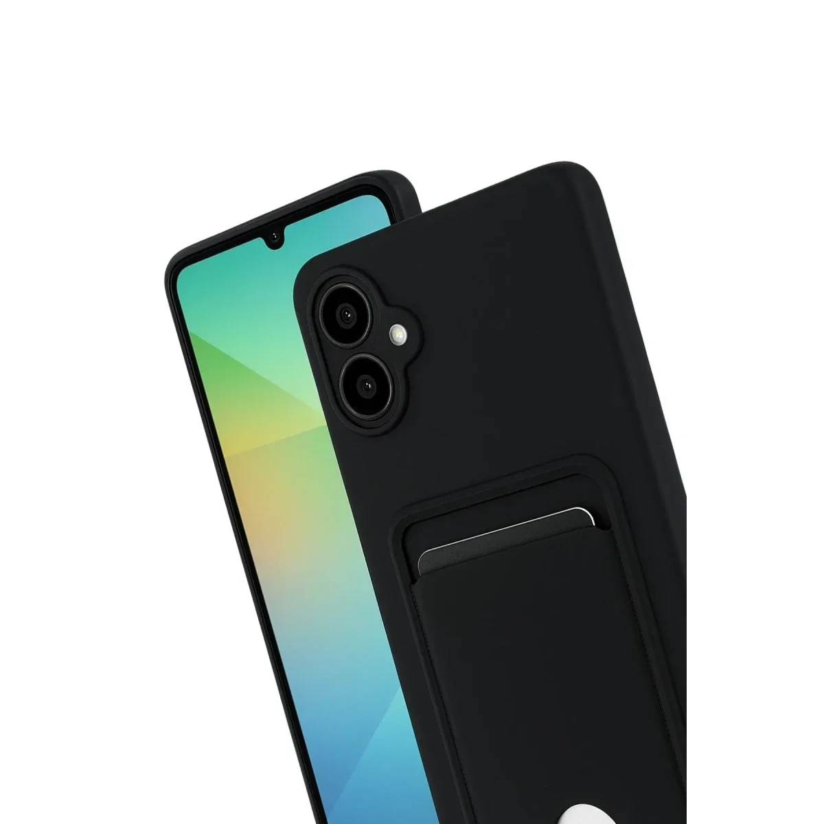 Samsung Galaxy A07 4G Kelvin Kartvizitli Silikon - Siyah görsel 3