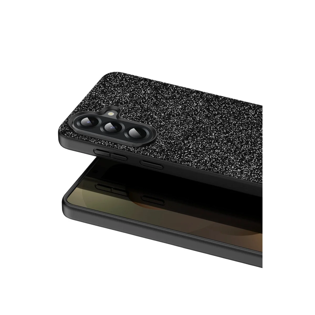 Onegif Samsung Galaxy A17 5g Bright Simli Kapak - Siyah görsel 2