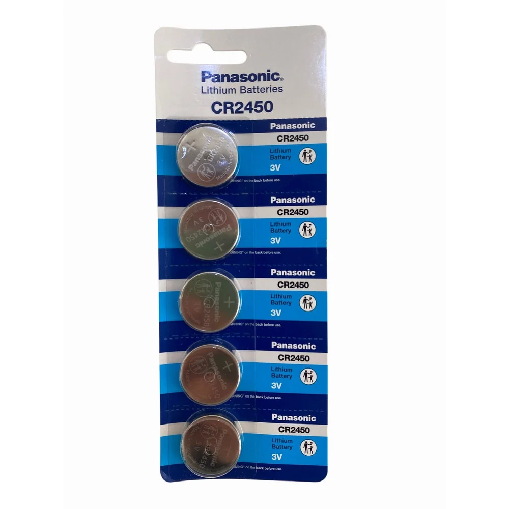 CR2450 Lityum 3V Düğme Pil 5’li Kartela 5 Adet