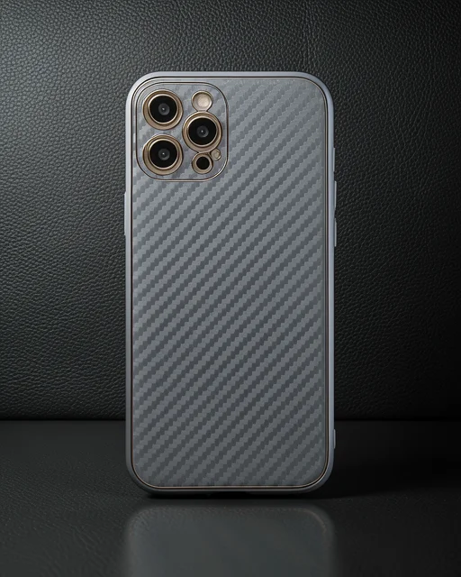 Apple İphone 12 Pro Kılıf Coco Karbon Silikon - Gri