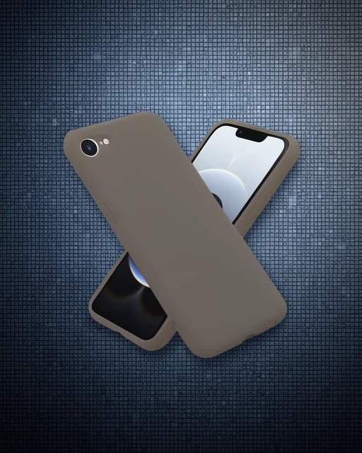 Apple İphone 16e Kılıf First Silikon - Kahverengi