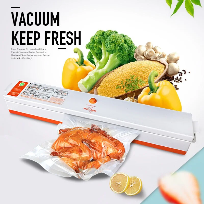 Ev Tipi Vakum Makinesi Gıda Vakum Makinası Vakum Paketleme Makine görsel 5