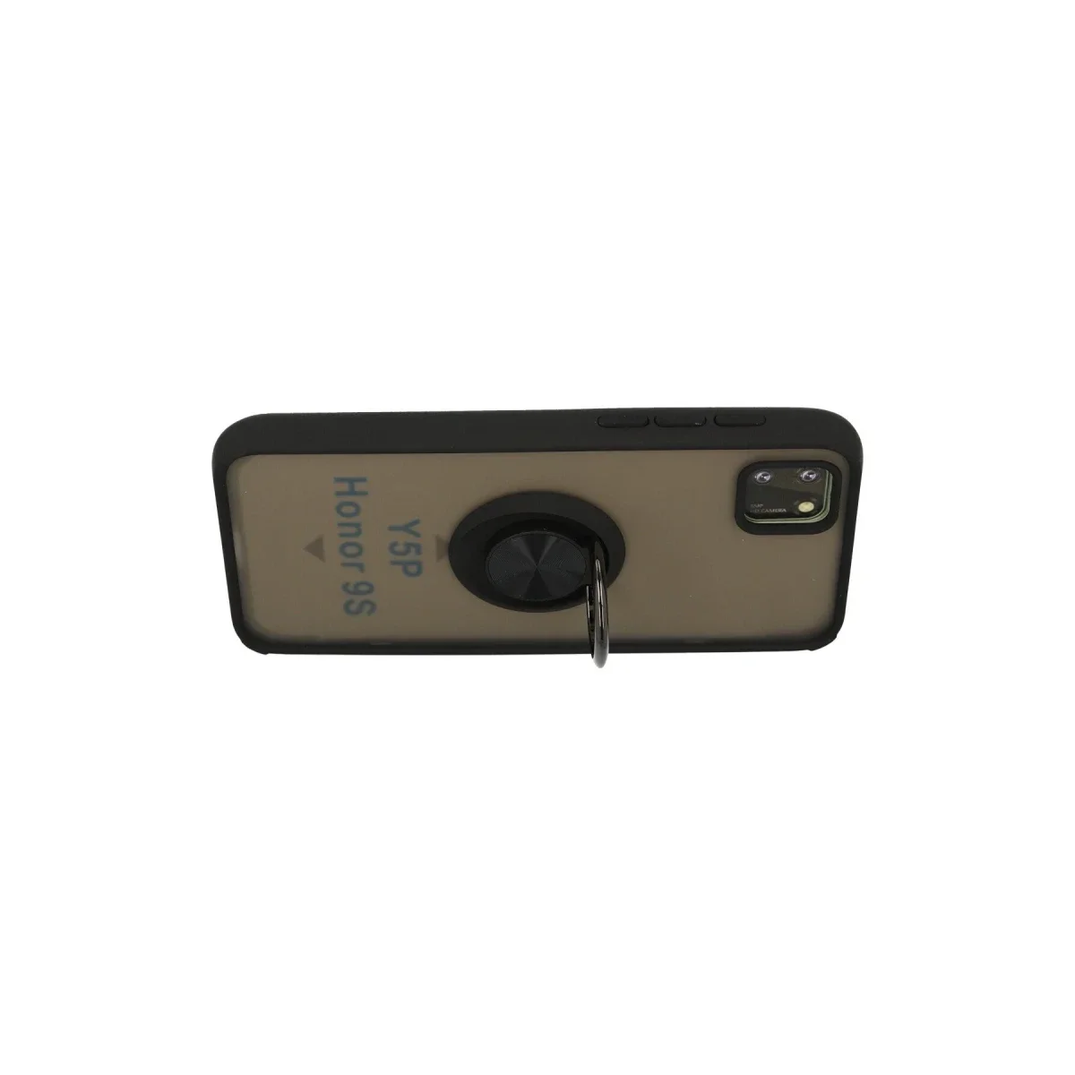 Huawei Y5P Kılıf Montreal Yüzüklü Silikon Kapak - Siyah görsel 3