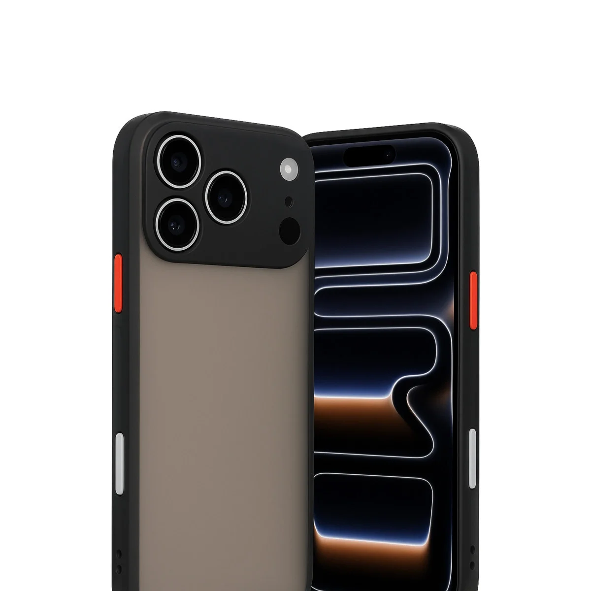 Apple İphone 17 Pro Max Kılıf Montreal Silikon Kapak - Siyah görsel 2