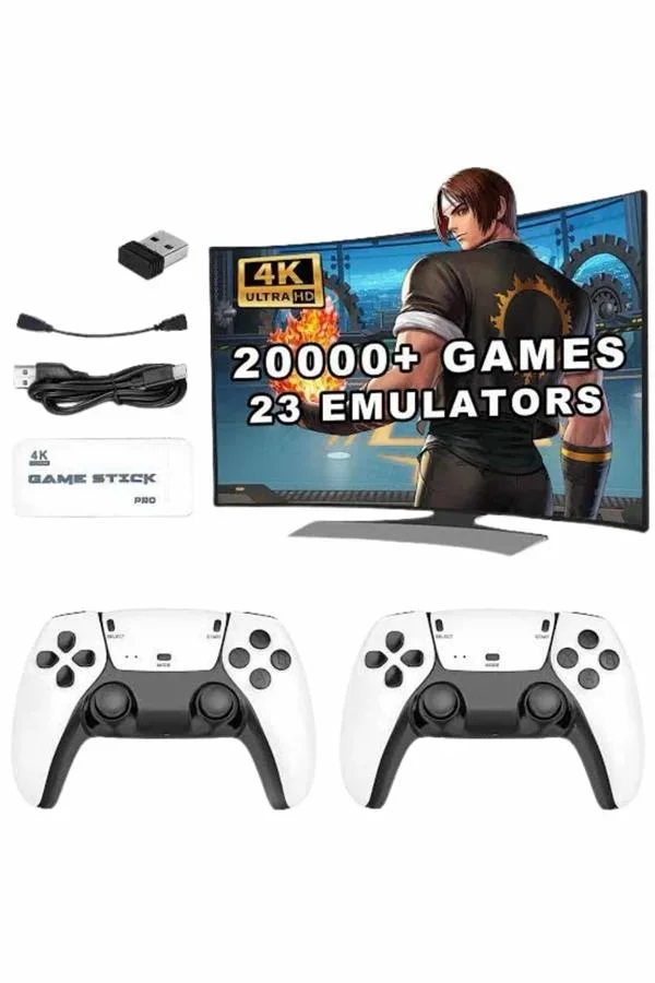 3D 4K HD 2.4G Game Stick 4K Ultra Hd Oyun Konsolu Çift Kollu görsel 5
