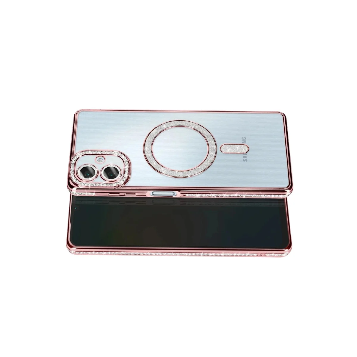 Samsung Galaxy A07 4g Joke Simli Magneticsafe Kılıf - Pembe görsel 3
