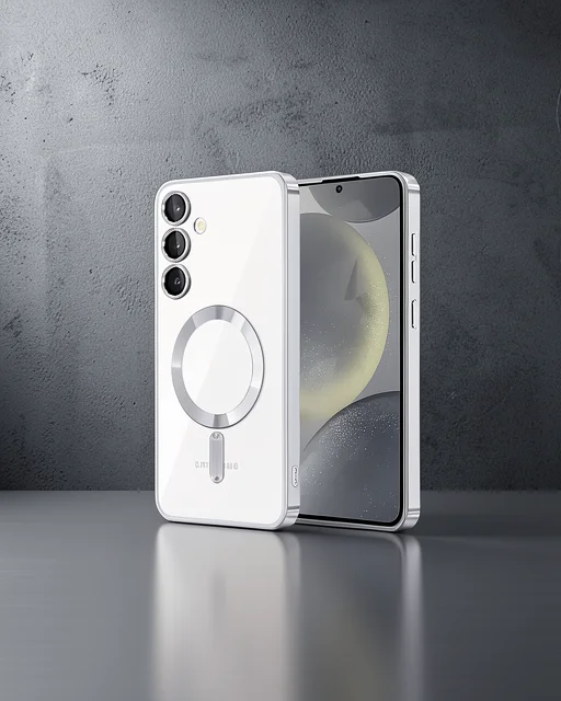 Samsung Galaxy S23 Kılıf Kross Magneticsafe Kapak - Titan Gri