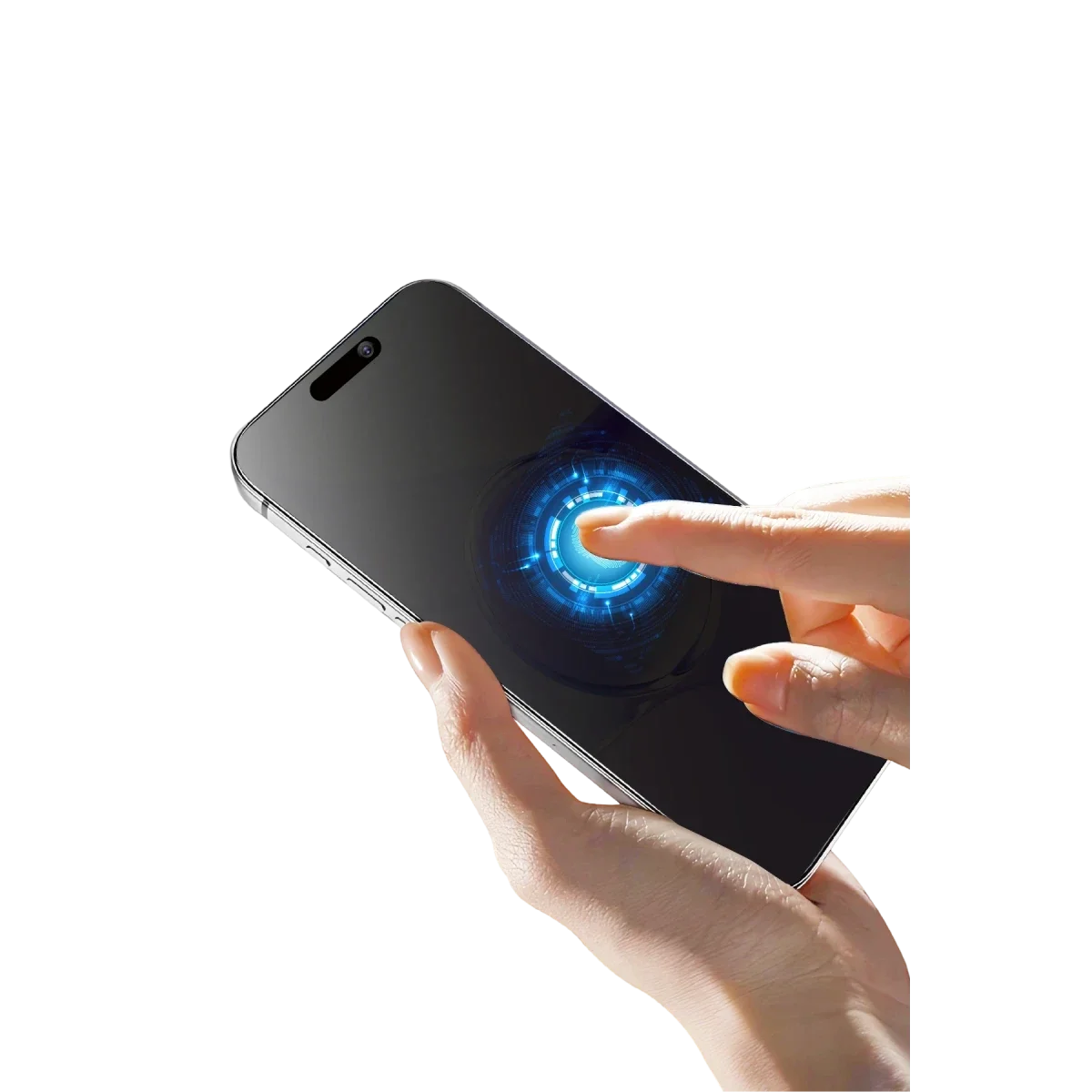 Apple iPhone 16 Pro Max Bilvis 5in1 5D Magic Hayalet Cam Ekran Koruyucu - Siyah görsel 6