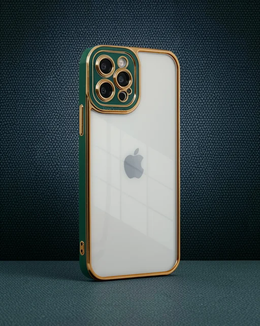 Apple İphone 12 Pro Kılıf Liva Lens Silikon - Yeşil