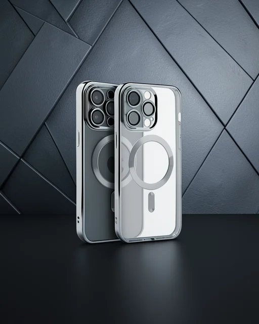 Apple İphone 15 Pro Kılıf Kross Magneticsafe Kapak - Gümüş