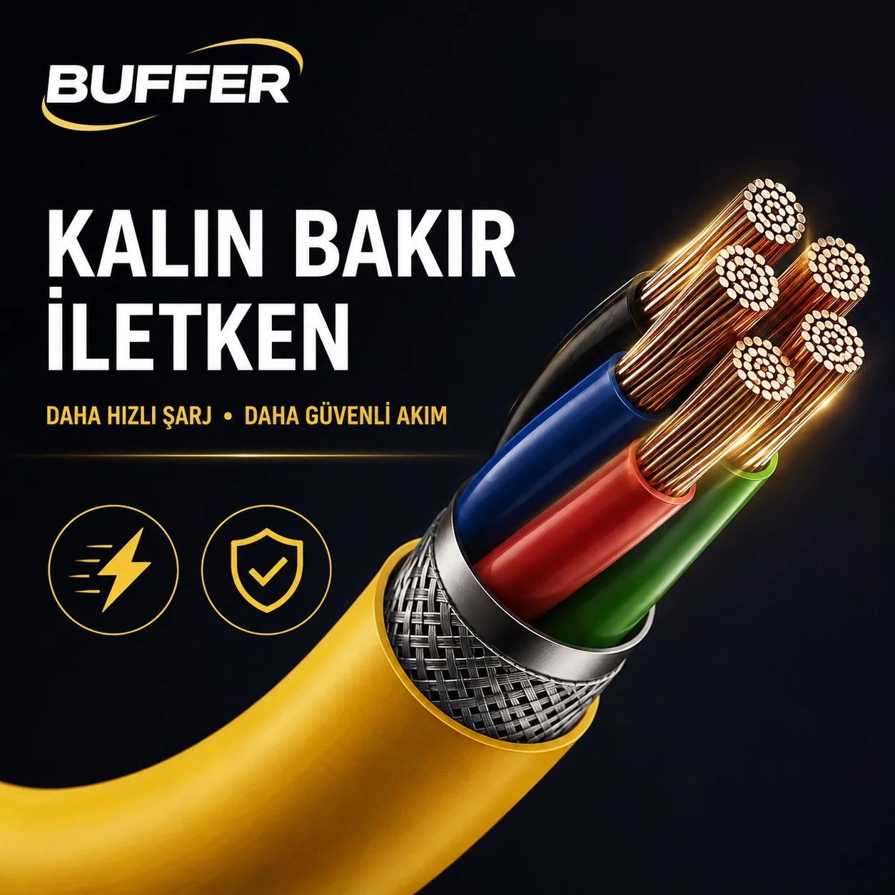 4'ü 1 Arada Esnek Spiral Hızlı Şarj Kablosu, Araç İçi Yaylı Kablo, Type-C ve Lightning Uyumlu Çoklu Şarj Kablosu görsel 3