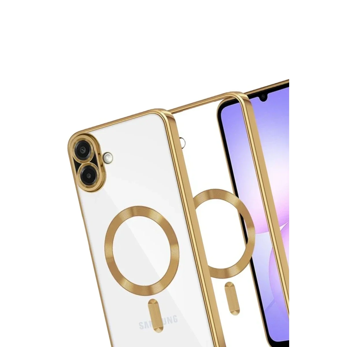 Samsung Galaxy A07 4G Kross Magneticsafe Kapak - Gold görsel 3
