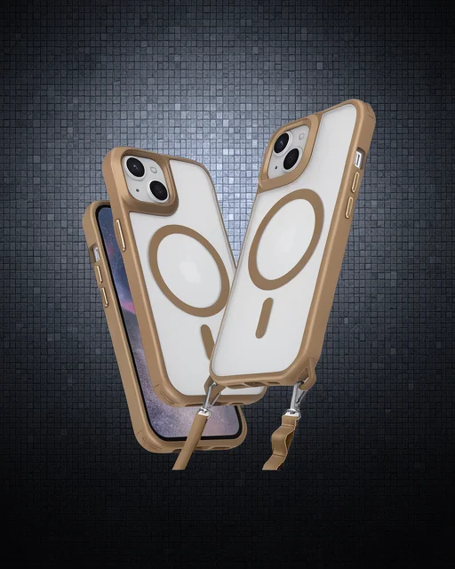 Apple İphone 15 Kılıf Enka Magsafe Silikon Kılıf - Desert