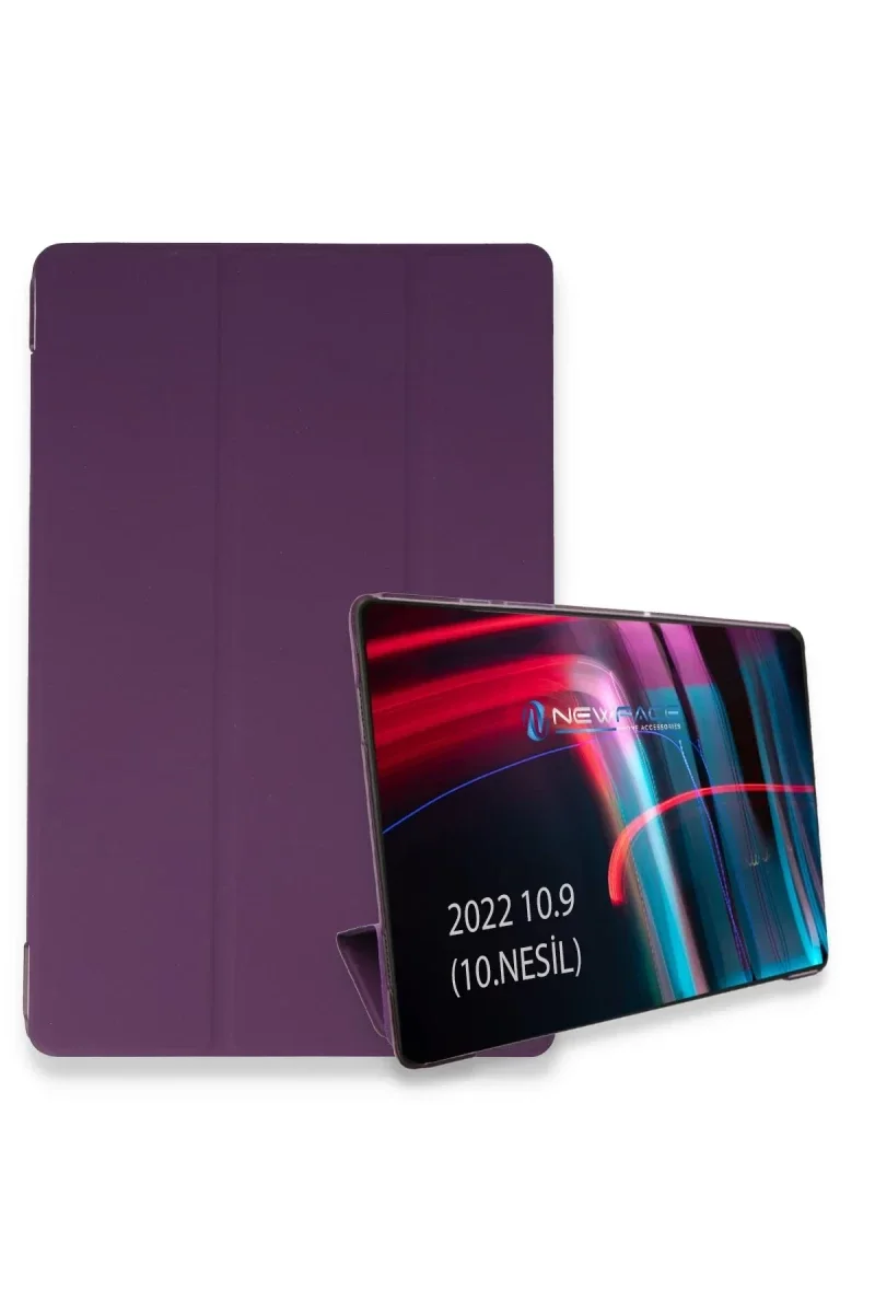 Apple iPad 2025 10.9 10.Nesil (A16) Kılıf Tablet Smart Kılıf - Mor