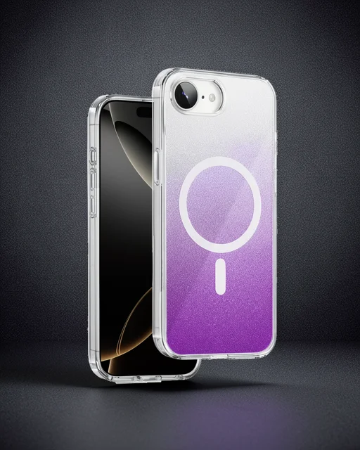 Onegif Apple İphone 17e Sora Simli Magsafe Kapak - Mor