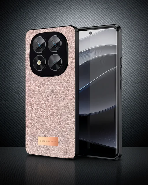 Onegif Xiaomi Redmi Note 14 Pro 5g Bright Simli Kapak - Pembe