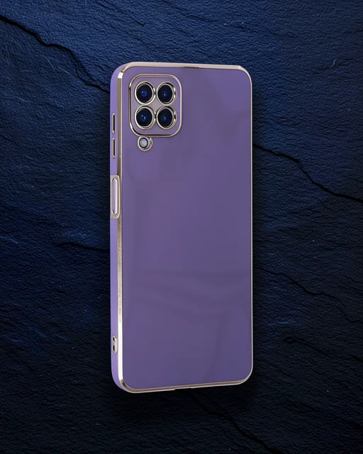 Samsung Galaxy A22 Kılıf Volet Silikon - Mor