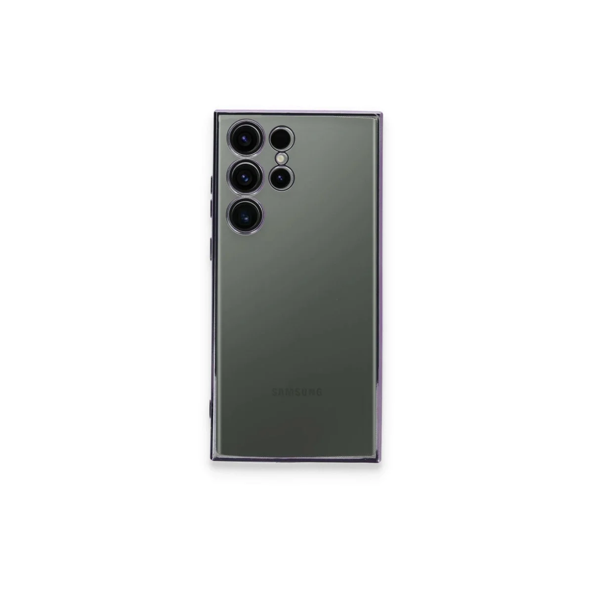 Samsung Galaxy S24 Ultra Kılıf Razer Lensli Silikon - Siyah