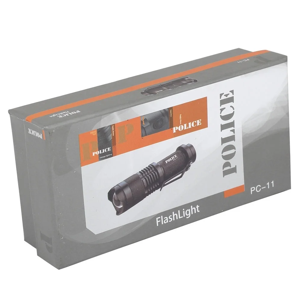 PC-11 Tek Pilli Mini El Feneri Cree Q5 LED Zoomlu görsel 3