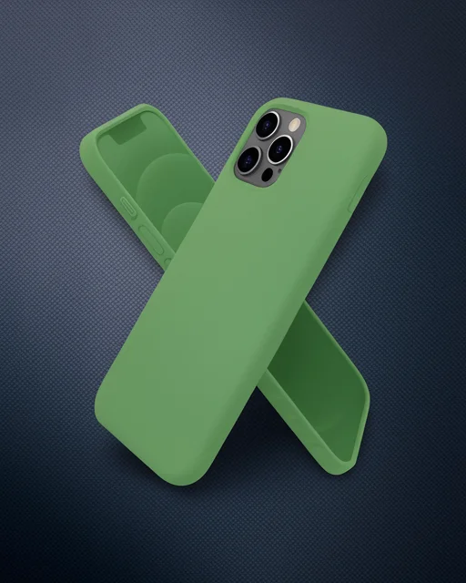 Apple İphone 12 Pro Max Kılıf First Silikon - Yeşil