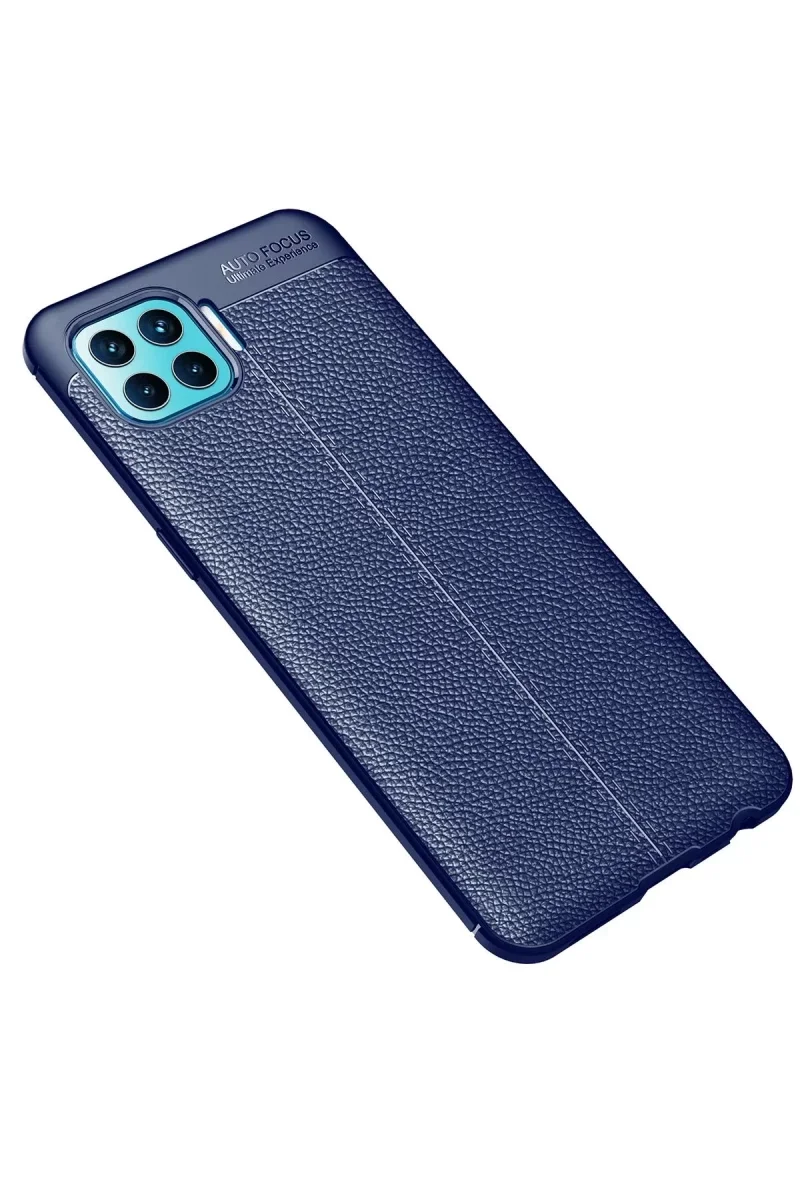 Oppo Reno 4 Lite Kılıf Auto Focus Kapak - Lacivert görsel 2