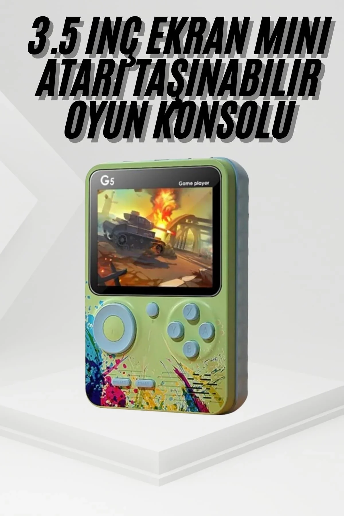 Game Box Oyun Konsolu 500 Retro Oyunlu ni Taşınabilir 3 İnç
