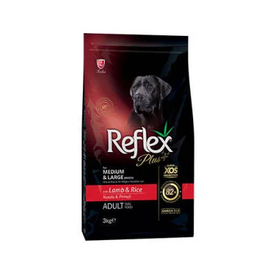 Orta ve Büyük Irk Kuzulu ve Pirinçli Yetişkin Köpek Maması 3 Kg