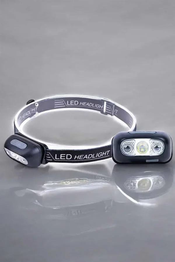 Kamp Lambası Led Işık Kafa Lambası Balıkçı Lambası Ayarlanabilir görsel 5