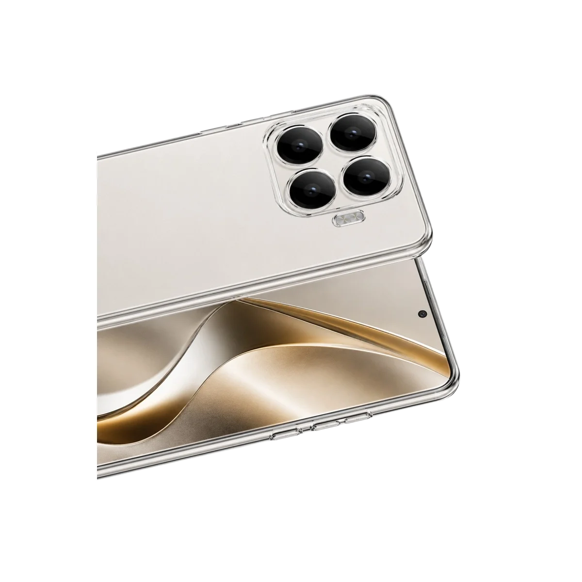 Xiaomi Mi 17t Pro Lüx Şeffaf Silikon - Şeffaf görsel 2