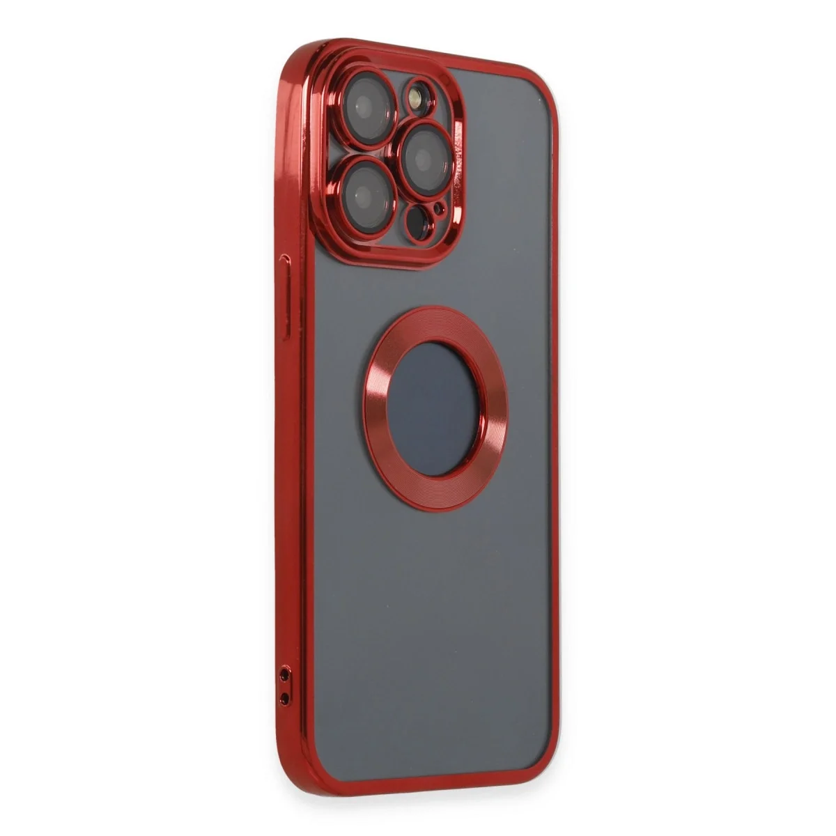 Apple İphone 14 Pro Kılıf Slot Silikon - Kırmızı görsel 2