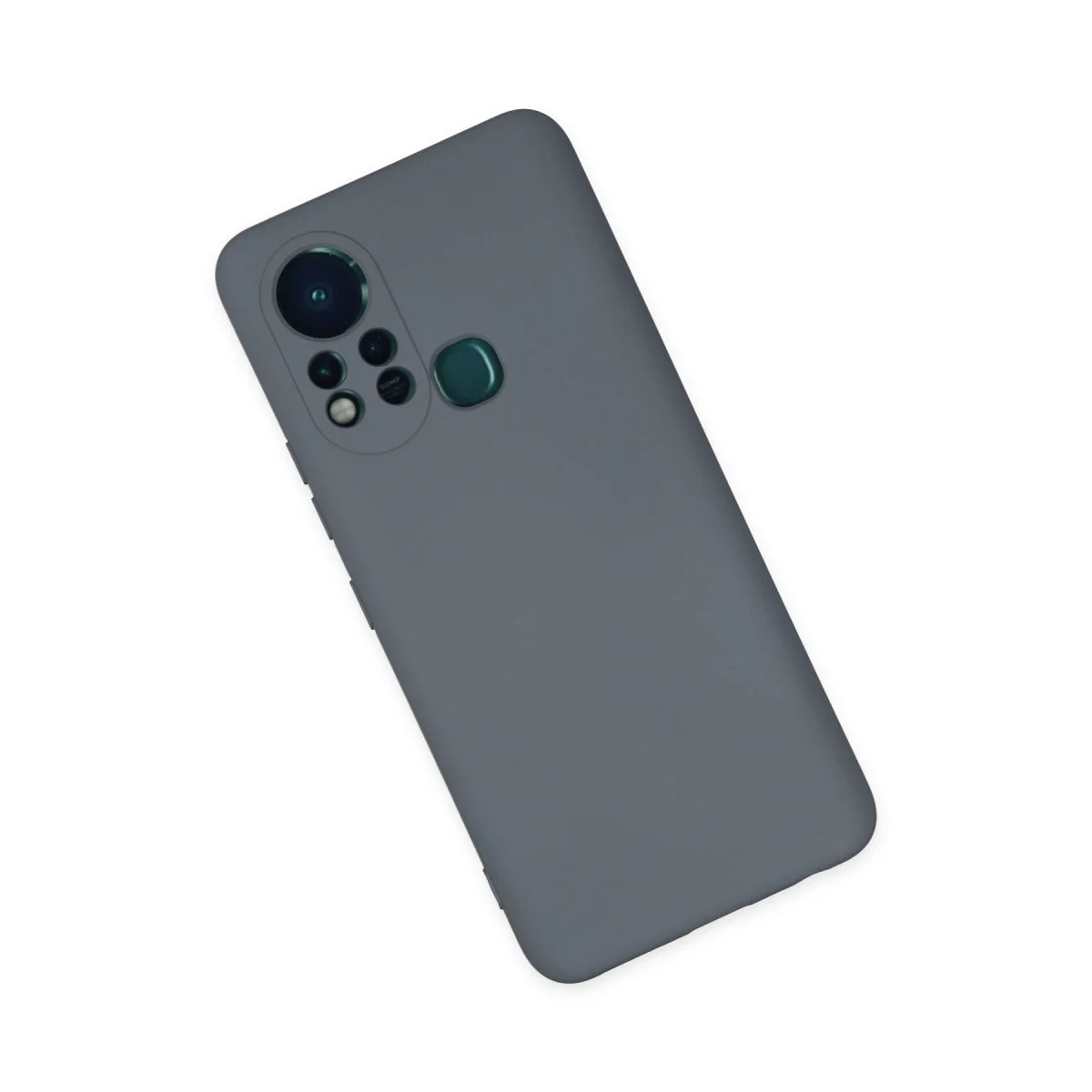 İnfinix Hot 11s Kılıf Nano İçi Kadife Silikon - Gri görsel 3