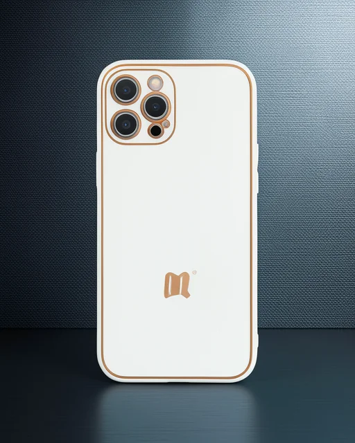 Apple İphone 12 Pro Max Kılıf Coco Karbon Silikon - Beyaz